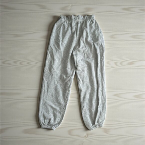 GRLFRND Gray High Waist Paperbag Joggers Size Medium - Picture 1 of 5